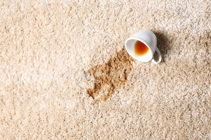carpet coffee stains
